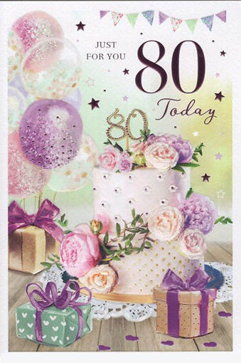 Picture of 80 TODAY BIRTHDAY CARD